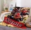 Custom Name Spider-Man Comics Flannel Blanket Throw Blanket Soft Warm Sofa Bed Decor Unique Gift