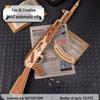 Wooden DIY AK Toy Gun Model Building Blocks - Educational Gift for Children's Day
