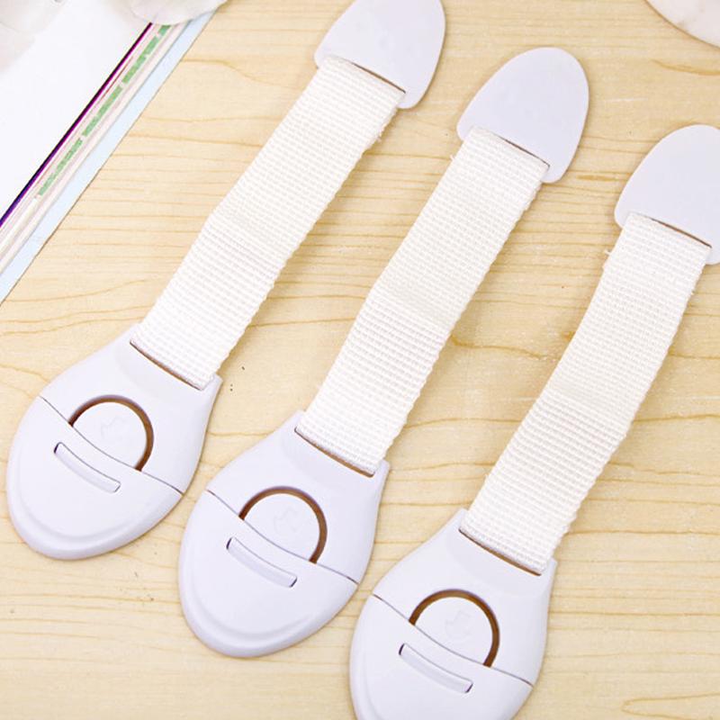 4pcs Children Safety Lock Extension Drawer Cabinet Lock Safety Lock Plastic Child Protection Lock