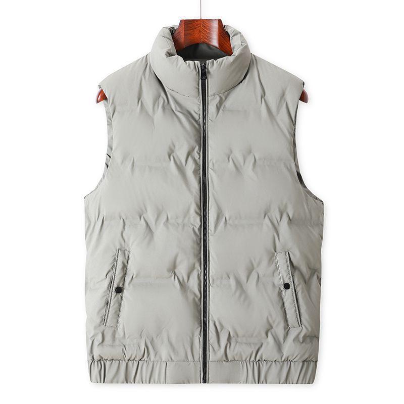 New Men's Light and Thin Down Vest Spring and Autumn Men's Tank Top Wash Free Down Jacket Shoulder Jacket Autumn Jacket Men's