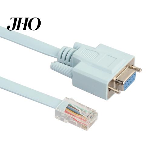5ft 9Pin DB9 Serial RS232 to RJ45 Cat5 Ethernet Console Rollover Cable for Cisco
