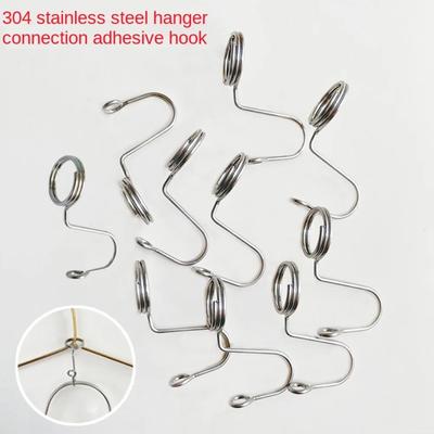 Stainless Steel Hanger Connecting Hook Multi-layer Hanging Coat Can Be Superimposed Button Wardrobe