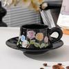Shangqi French Ceramic Coffee Cup & Saucer Set