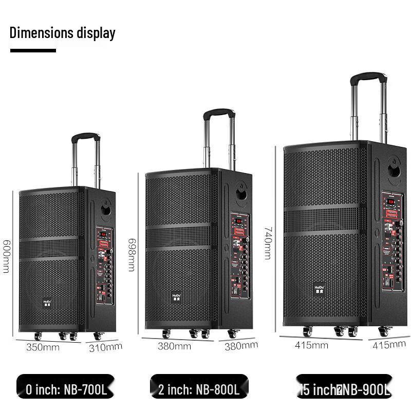 HuiDu Professional Outdoor Portable Trolley Speaker NB-700L