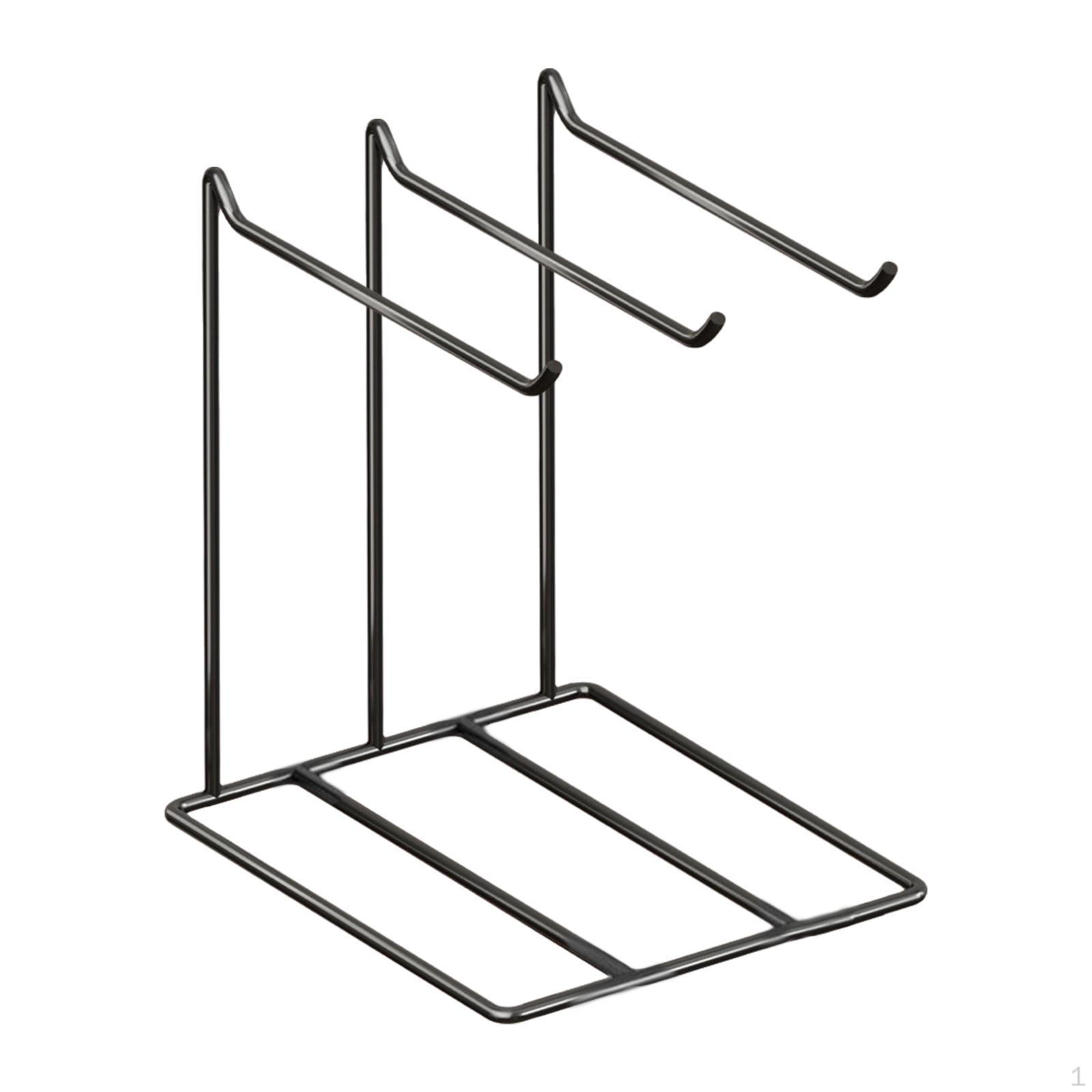 

Jewelry Organizer Earrings Storage Holder Lightweight Stylish Necklaces Hanging Rack with 3 Hangers белый