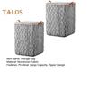 2Pcs Heavy Duty Clothing Storage Bags with Reinforced Handles Large Capacity Double Zipper Quilts Toys Organizer Laundry Baskets