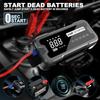 Portable Car Jump Starter 4000A Peak 24000mAh with 150PSI Air Compressor for 12V Gas/Diesel Cars Type-C LCD Display LED Light B