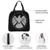 Shield Agent Training Insulated Lunch Bag for Women Office Cooler Thermal Food Box Tote Portable Lunch Boxes Container