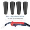 MIG Welding Nozzles Flux Airless Nozzles Flexible Fit Friction Resistance Reduction Gas Shielded Welding Heat Loss Reduction