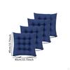 4 Pack Chair Cushions for Indoor Kitchen Use with Non-Slip Feature And Ties
