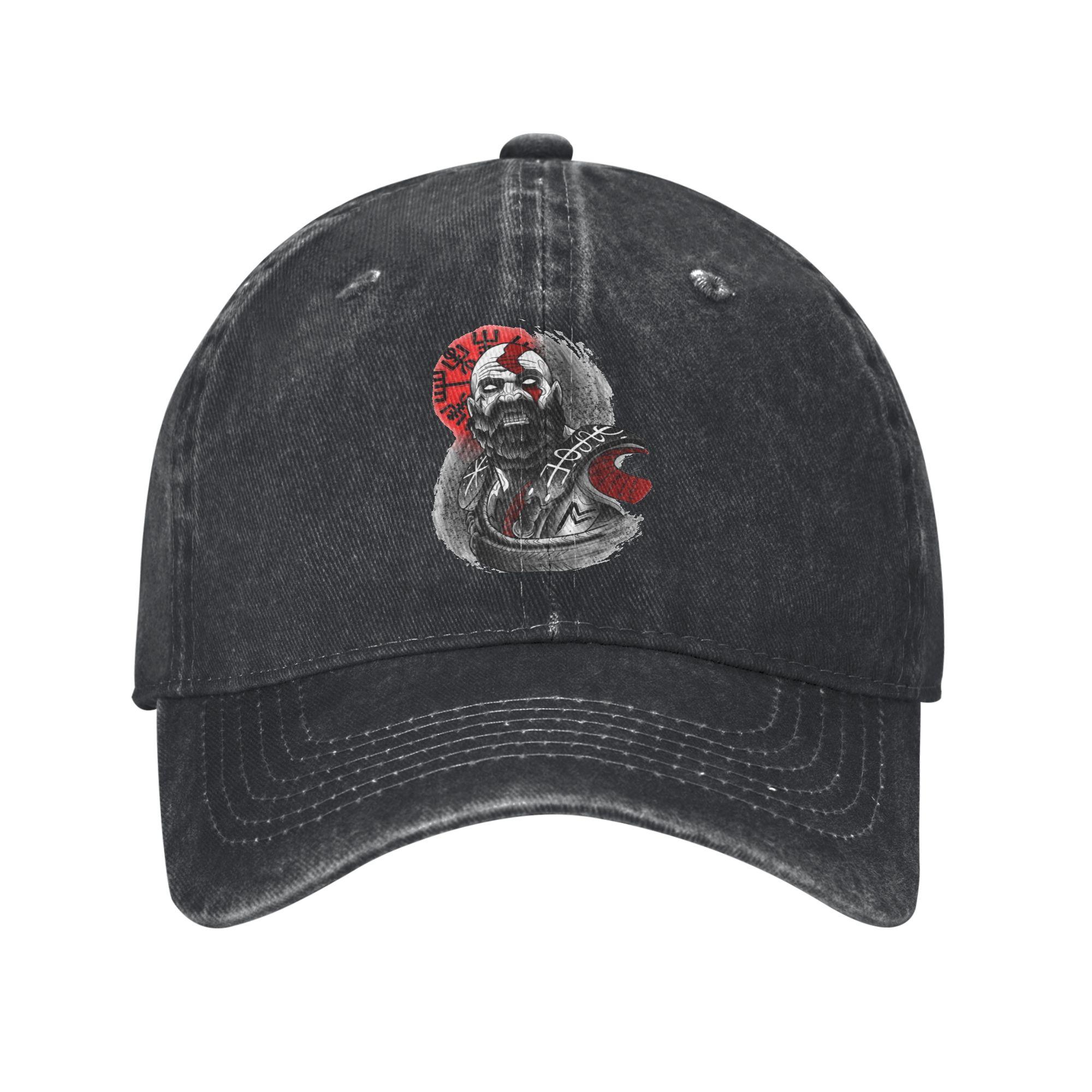 God of War Kratos Be better Baseball Cap Distressed Washed Snapback Cap Unisex Outdoor Activities Adjustable Fit Hats Cap One Size