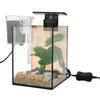 Aquarium Kit Innovative Universal Small Fish Tank Starter Kit with Filter Pump LED Clip Light for