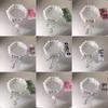 Rose & Butterfly Glass Bracelet: Night Market Souvenir with Simple Charm