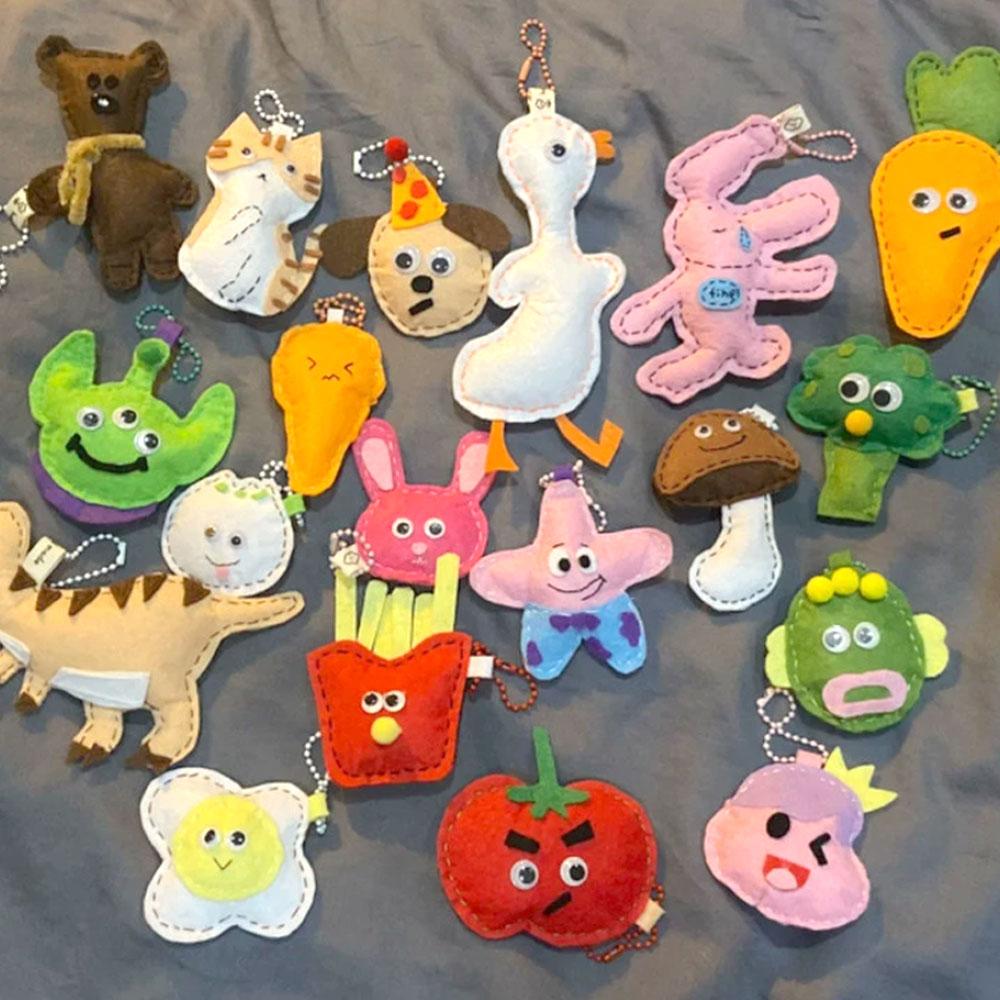 40/20*90cm Felt Fabric Sheet DIY Craft Felting Non-Woven For Sewing Doll Xmas Kid Patchwork School Projects Decor Assorted Color