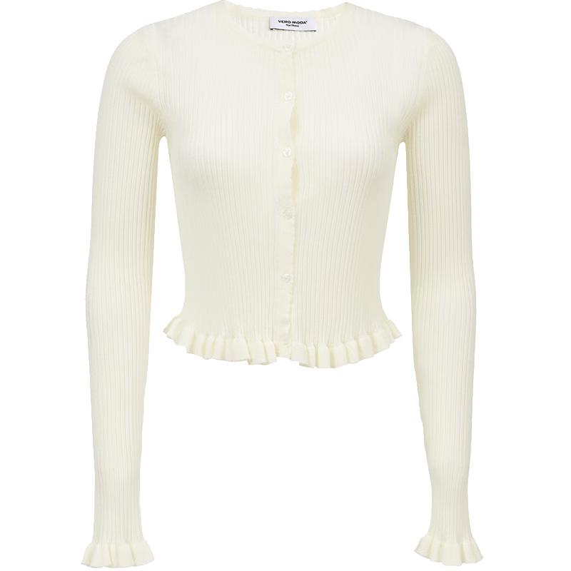 VEROMODA Women's Lace Bell Sleeve Knit Cardigan