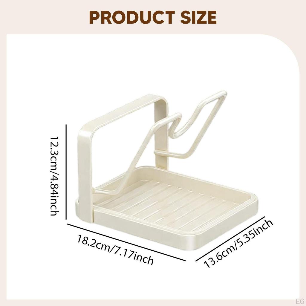 Pot Lid Storage Rack Cover Organizer Stand Space Saving Multipurpose Utensils for Cooking Top