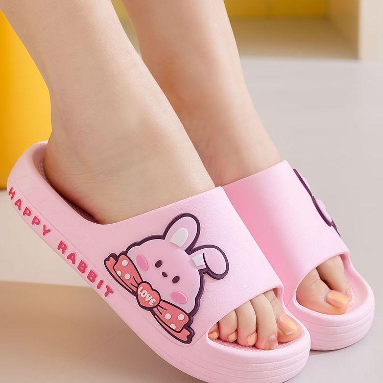 New Summer 2025 Non-Slip Odor-Free Cartoon Soft Sole Comfortable Indoor Outdoor Women High Heels Slippers