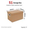 Grande boîte de rangement en papier Kraft et carton pour archives financières, cadeaux, déménagement et emballage