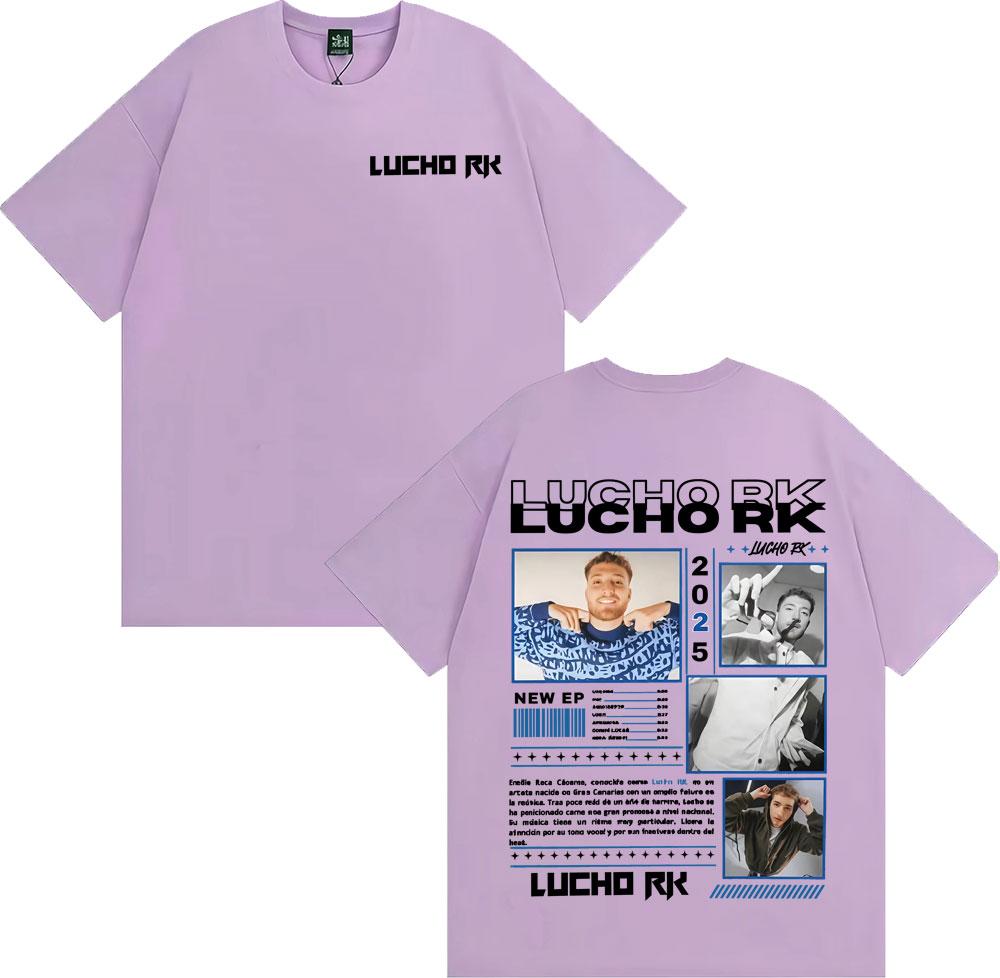 Rapper Lucho Rk Album Tour 2025 Graphic T Shirts Unisex Women Vintage Gothic Short Sleeve Tshirt Fashion Casual Oversized T Shirt