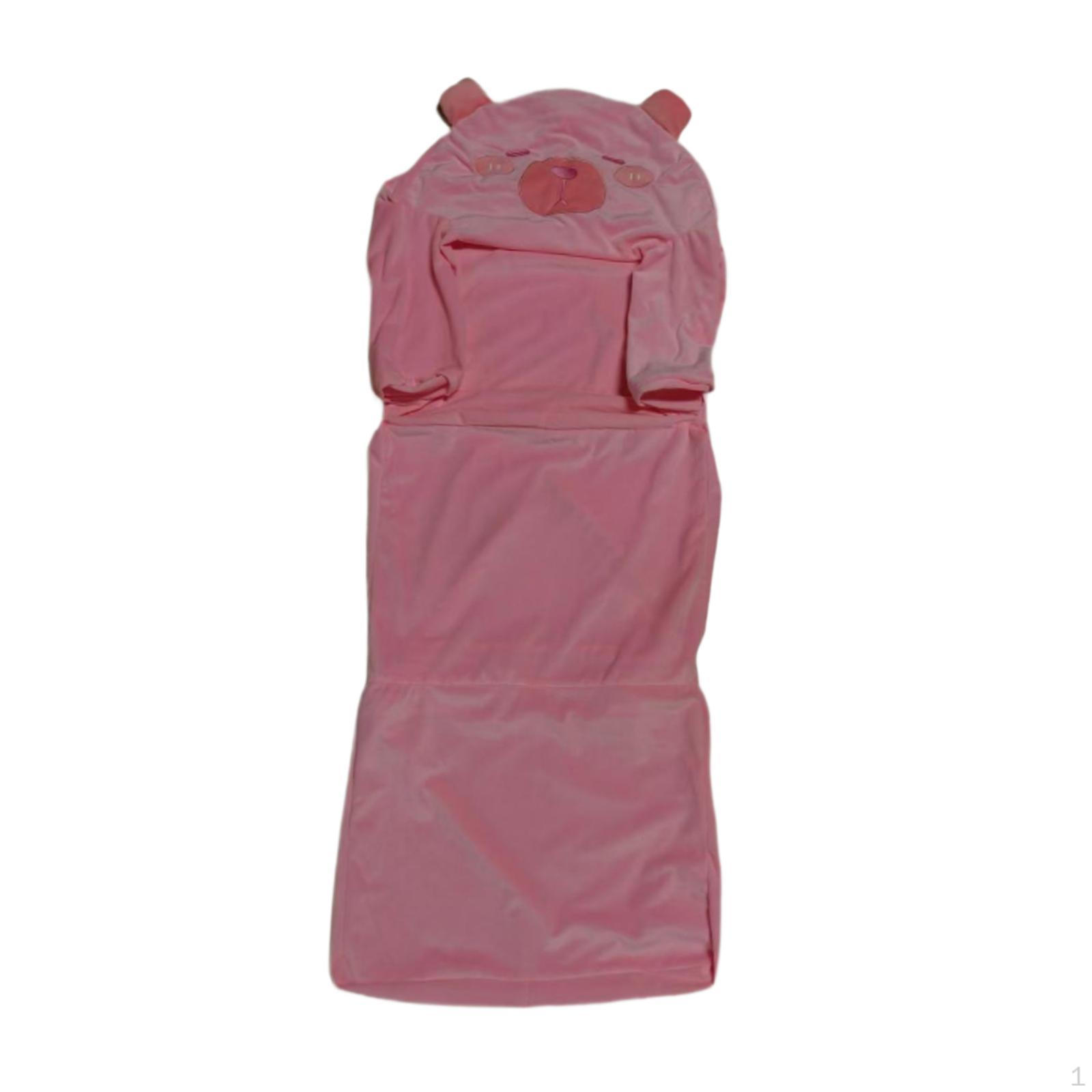 

Capybara Design Kids Sofa Cover for Chairs with Zipper in Velvet рожевий