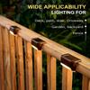 Waterproof Solar Stairs Light Outdoor LED Step Lamp Solar Powered Lighting for Deck Fence Pathway Railing Yard Garden Decoration