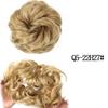 MISS WIG Straight Donut Chignon Hairpieces Synthetic Ombre Elastic Chignon Fluffy Messy Scrunchies Hair Bun for Women