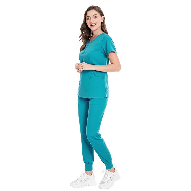 Women's Surgical Suit - Quick Dry, Elastic Hand Wash Set for Hospital Nurses and Dental Professionals