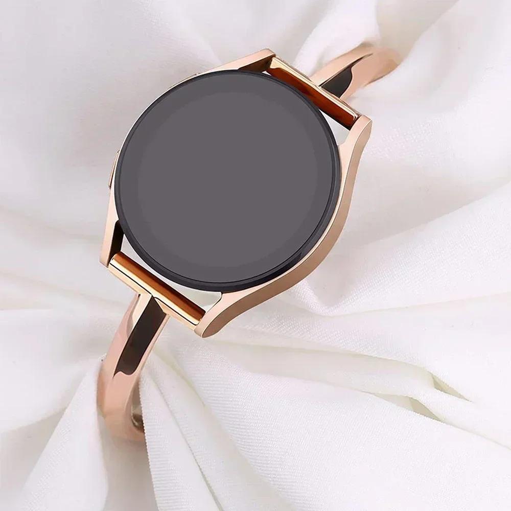 22 20mm Women Slim Strap for Samsung Galaxy Watch 7 4 5 6 40 44mm Classic FE Stianless Steel Band for Huawei GT5 Pro 46 Bracelet
