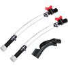 Fuel Filler Jug Hose with Ball Valve Shut Hose Kit for Fuel for Jegs Jugs for LC2 Jugs for Scribner Fuel Jugs Fuel Container Fuel Tank with Hose