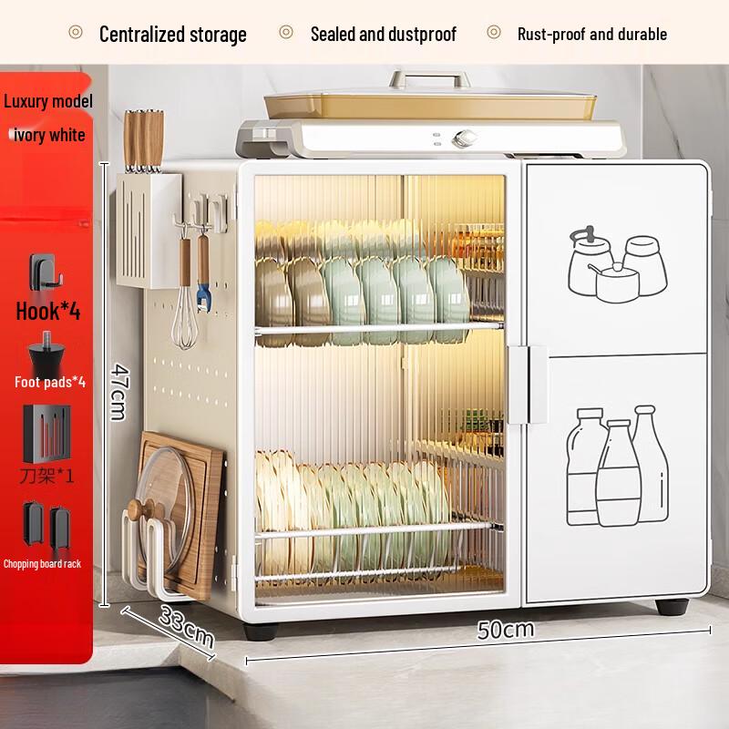 

Countertop Kitchen Storage Rack with Knife & Cutting Board Holder