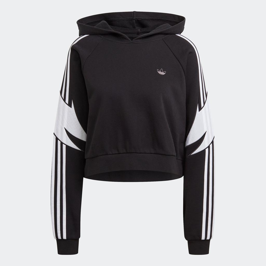 Adidas Originals Comfortable Long Sleeve Hoodie Women Tops Black GN4377