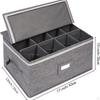 Stemware Storage Container Holds 12 Glasses Dustproof Goblets Containers for Moving and Organization