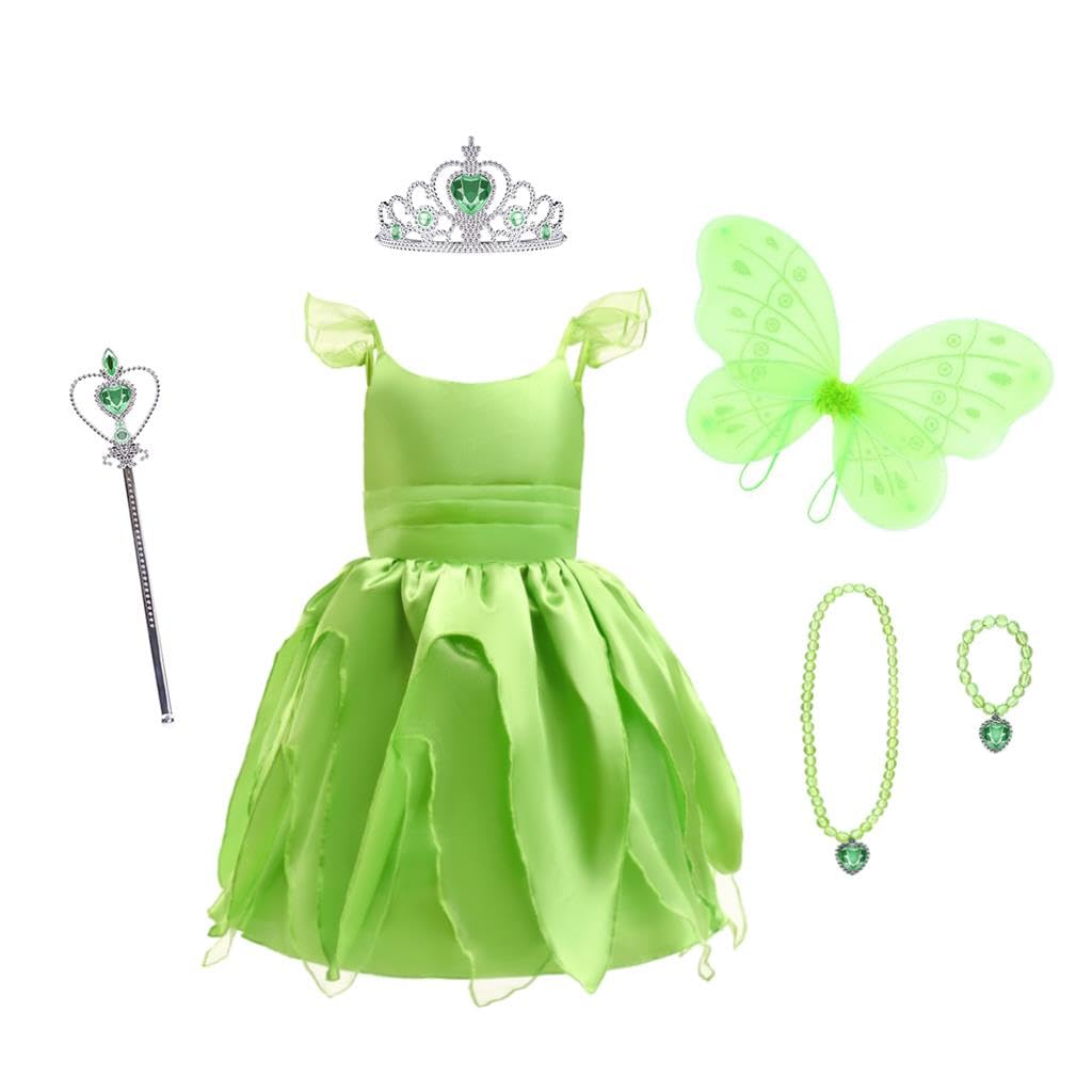 

Dressy Daisy Toddler Tinker Bell Cosplay Princess Fairy Dress with Halloween Sizes Months Girls Costume, Accessories, Dress, 18-24