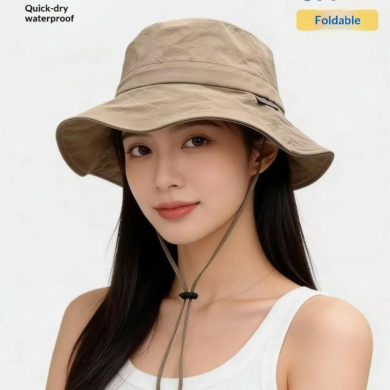 Summer Sun Protection Waterproof Fisherman Hat Bucket Camping Hiking Mountaineering Cap Foldable Storage Bag