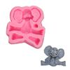 1PC Easter Silicone  Cake Diy Color Silicone Qifeng  Shape Cake