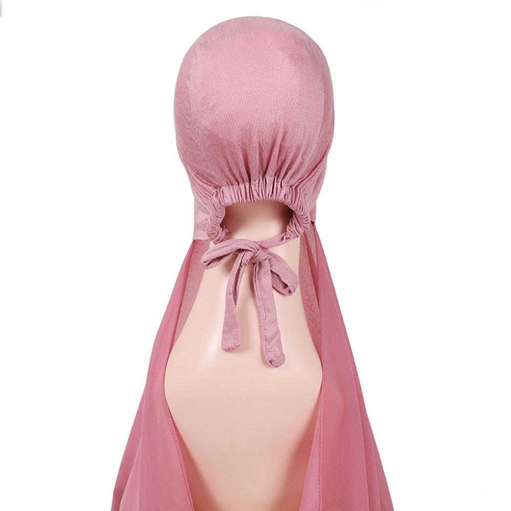 Chiffon Chiffon Shawl 175*70cm Head Scarf Easy Wear Headwrap Turbante  Cultural Wear