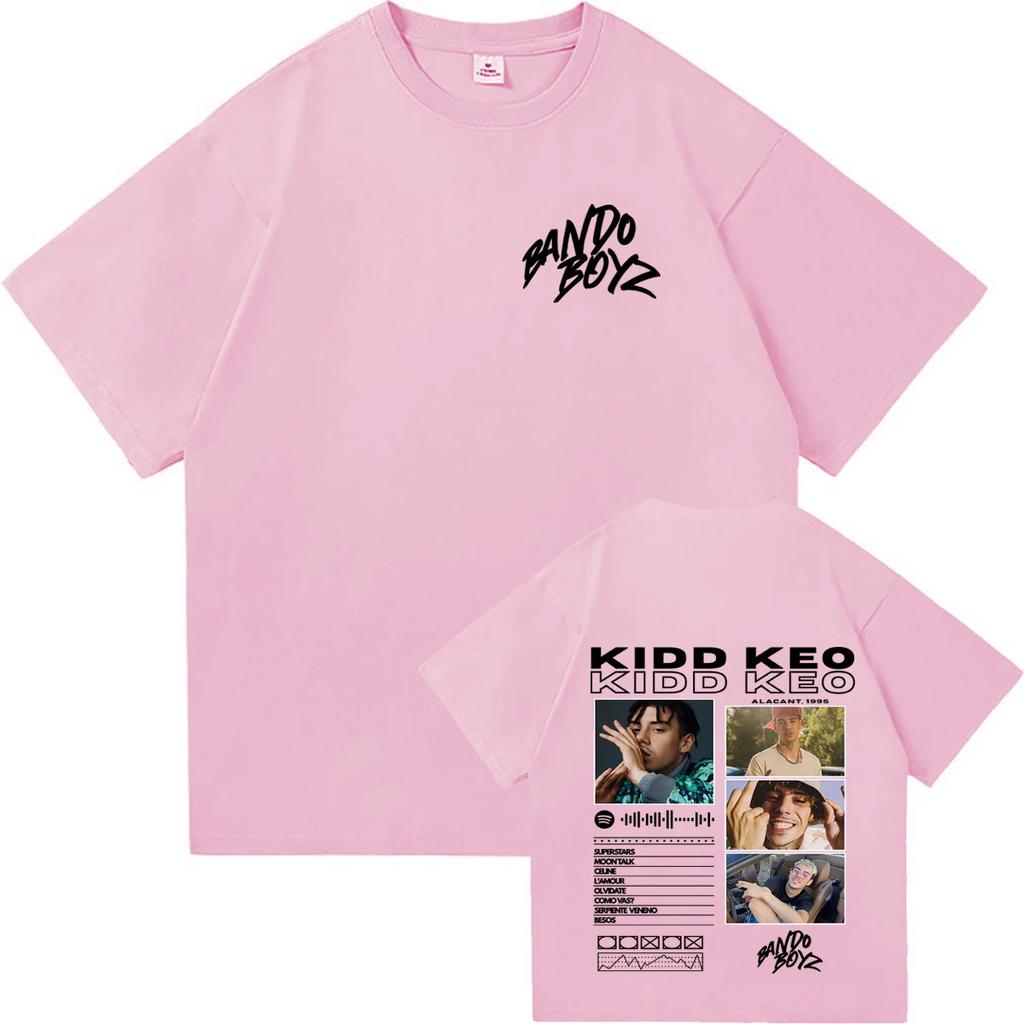 Rapper Kidd Keo Bando Boyz Tour Tshirts Unisex Women Fashion Street Y2K Tshirt Casual Cotton High Quality Oversized Cozy T Shirts