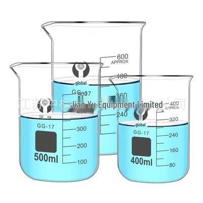 Hitzebeständiger Borosilikatglas-Messzylinder mit Griff, graduiert, verdickt, erhältlich in den Größen 25 ml / 50 ml / 100 ml / 250 ml / 500 ml