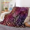 3D Colorful Zebra Stripe Leopard Tiger Soft Flannel Blanket for Bed Bedroom Sofa Picnic,Throw Blanket for Cover Outdoor Nap gift