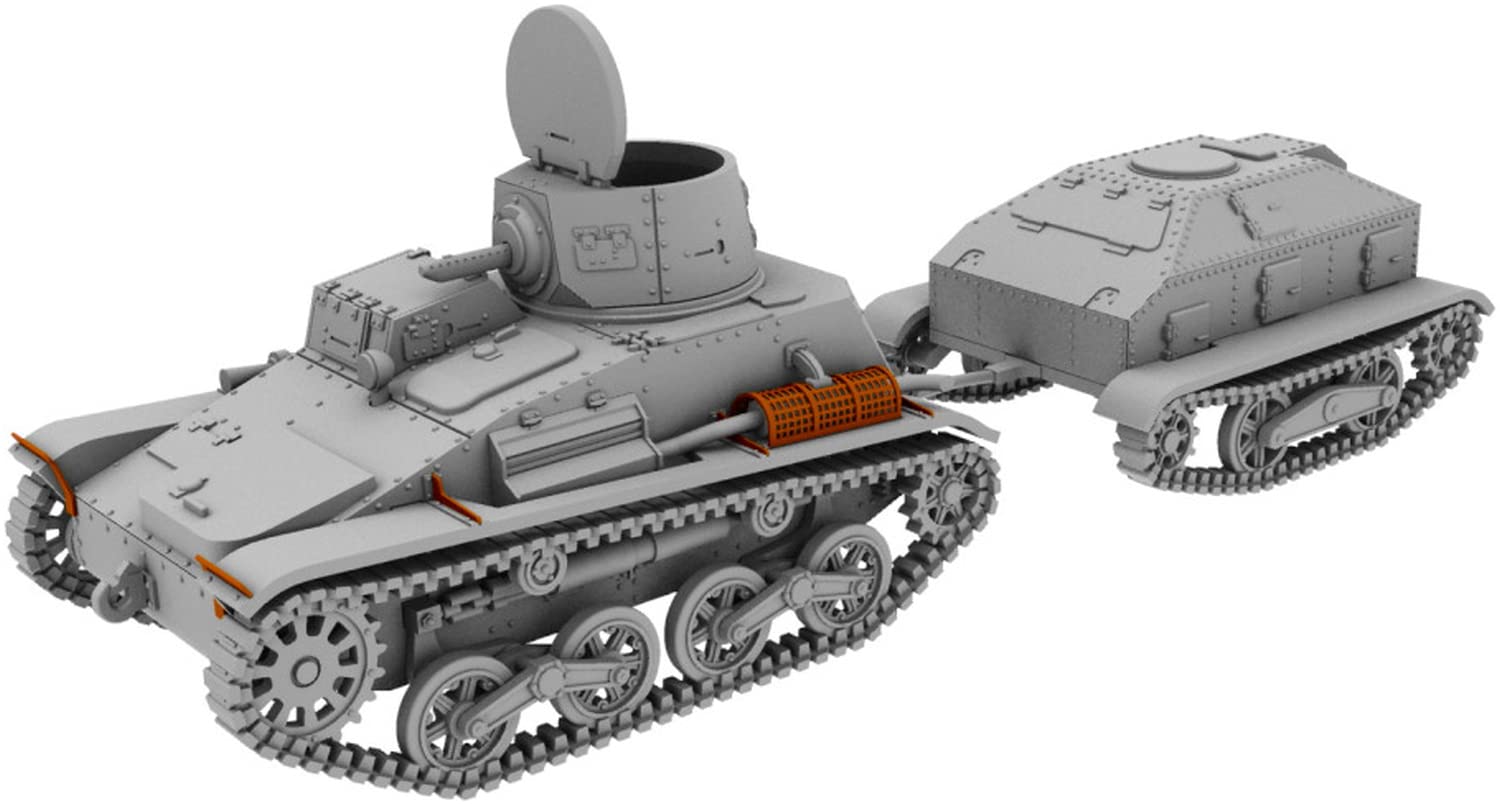 

IBG 1/72 Scale Japanese Army Type 94 Light Armored Car (Early Model) with Two Types of Towing Trailer, Plastic Model Kit PB72045