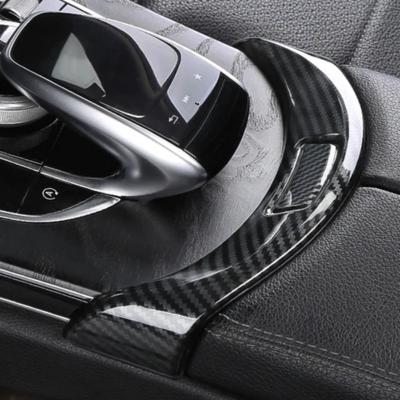 Per Mercedes Benz Classe C GLC W205 X253 2015-2020 Accessori Auto Console Centrale Scatola Bracciolo Copertura Pulsanti Decorazione Cornice