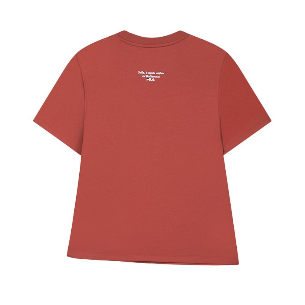 

New FILA Lifestyle T Shirt Women s Fiery Crimson F11W528102FRD 165/84A/M