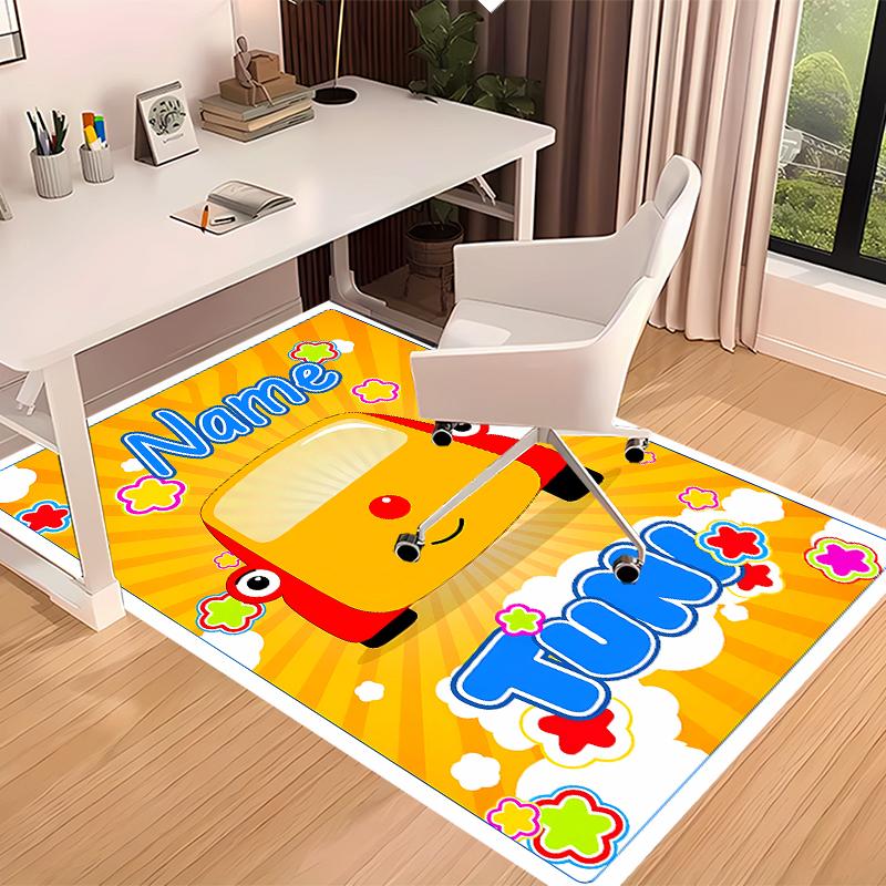 Custom Personalization Plim Plim Print Area Rug - Soft, Washable Non-Slip Indoor Mat,Living Room,Home&Office Decorative Rug