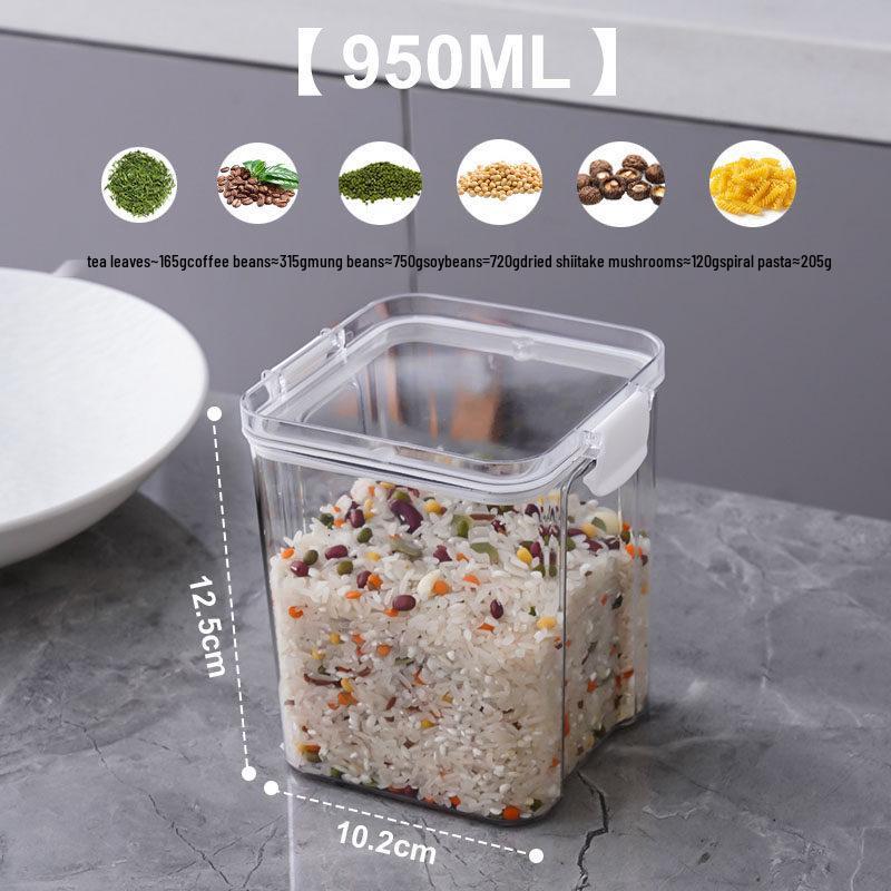 Wodoszczelny plastikowy pojemnik do przechowywania ziaren, zbóż, przypraw i herbaty