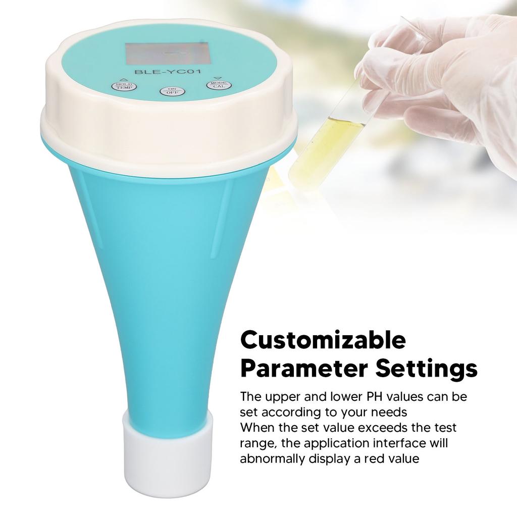 Bluetooth Pool Monitor CL EC ORP Temperature 6 In 1 Smart Pool Water Quality Tester Bluetooth Pool Monitor Smart Meter