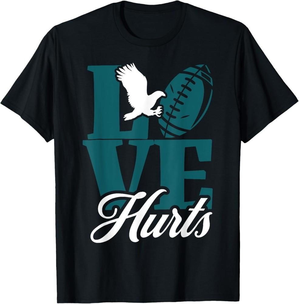 Love Hurts Eagles Retro Graphic Cool Design Funny T-Shirt Unisex T-Shirt S