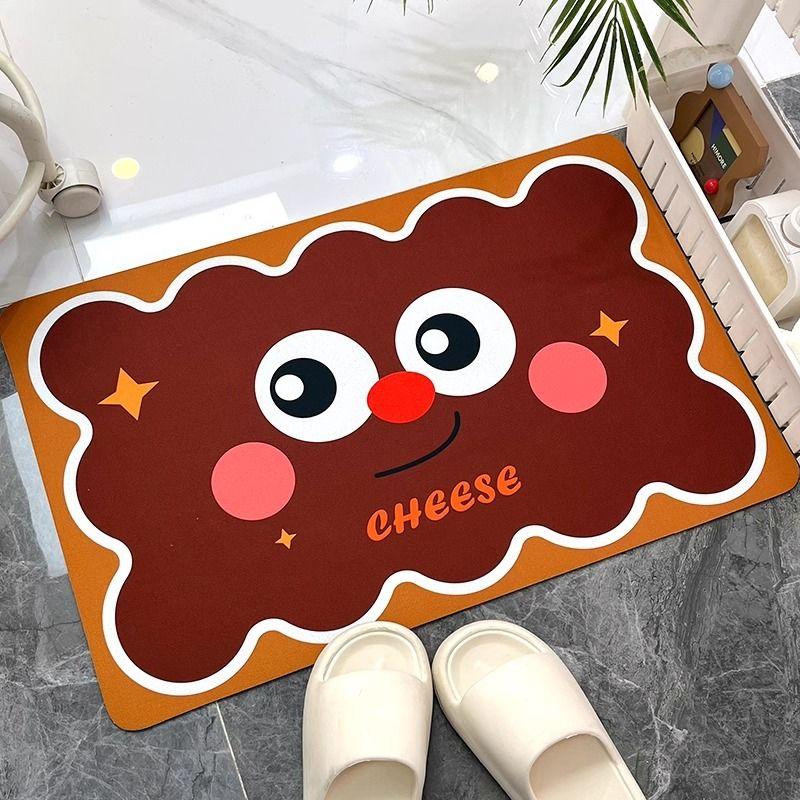 

Diatom mud anti slip foot mat, floor mat, absorbent and dirt resistant, toilet hand washing, bathroom entrance carpet 40X60cm 15.7X23.6in