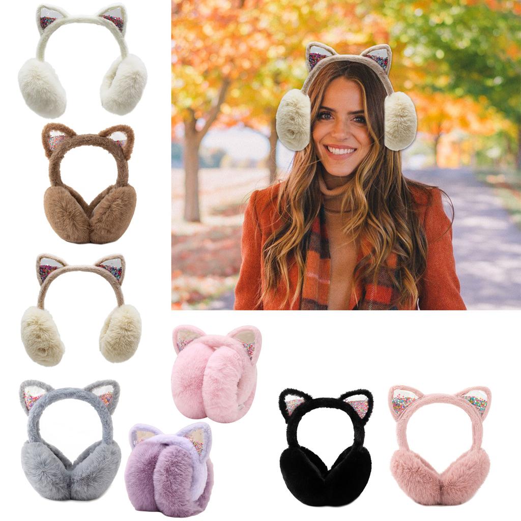 Plush EarMuffs for Women and Kids Ear Warmer Furry Headband for Winter Christmas New Year Gifts