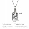 Mermaid Wolf Moon Star Mountaion Bottle Pendant Necklace Stainless Steel Golden Necklaces Jewelry Gift Women