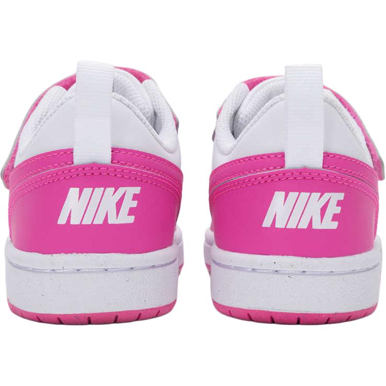 Nike Court Borough Low 2 Weiß Rosa Kinder Freizeitschuhe DV5457-123